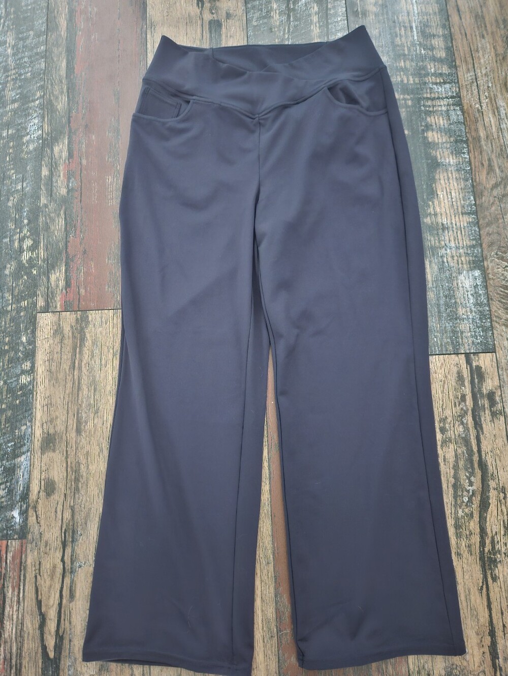 HALARA XL Navy Straight-Leg Active Pants